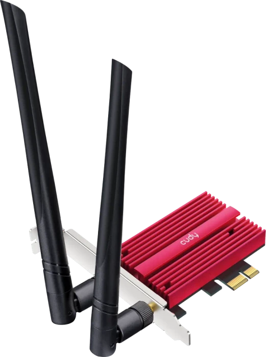 Cudy WLAN-Adapter, Wi-Fi 7, WE9300, BE9300, 2.4GHz/5GHz/6GHz WLAN, Bluetooth 5.4, PCIe x1
