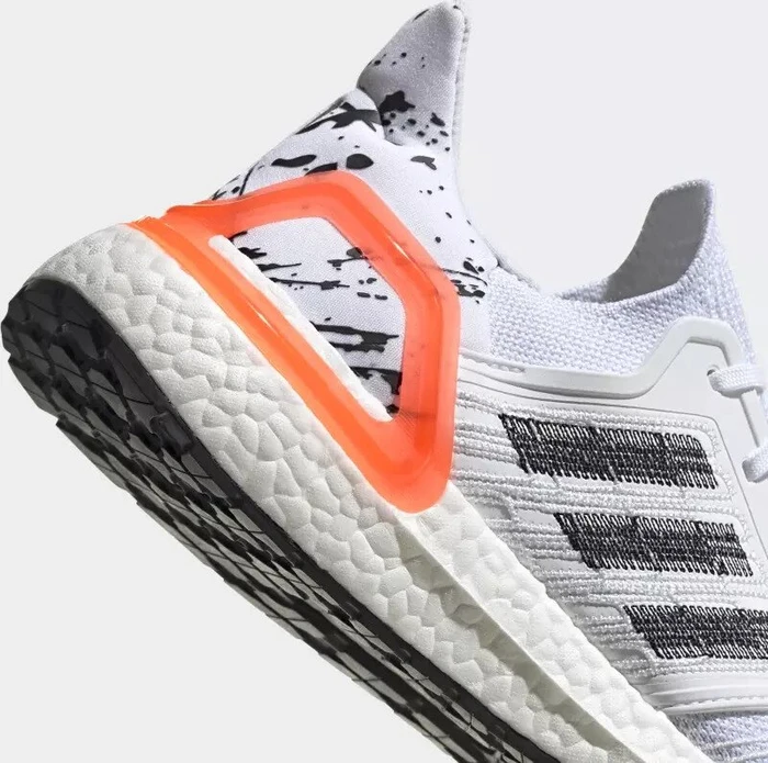 adidas Ultraboost 20 cloud white/core black/signal coral (Herren)