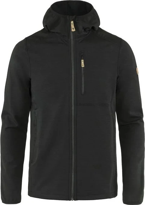 Fjällräven Keb Fleece Hoodie Jacke schwarz (Herren)