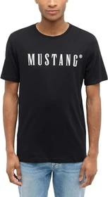 Mustang Austin Basic T-Shirt kurzarm schwarz (Herren)