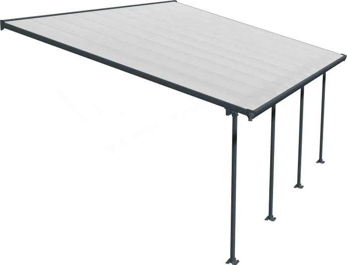 Palram Canopia Feria Terrassenüberdachung 606x385cm grau