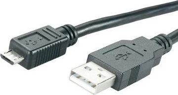 MediaRange Lade- und Datenkabel USB 2.0 auf Micro USB 2.0 B Stecker 1.2m schwarz