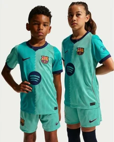 Nike FC Barcelona Stadium 2026/2027 Ausweichtrikot kurzarm green frost/gym red/loyal blue (Junior)