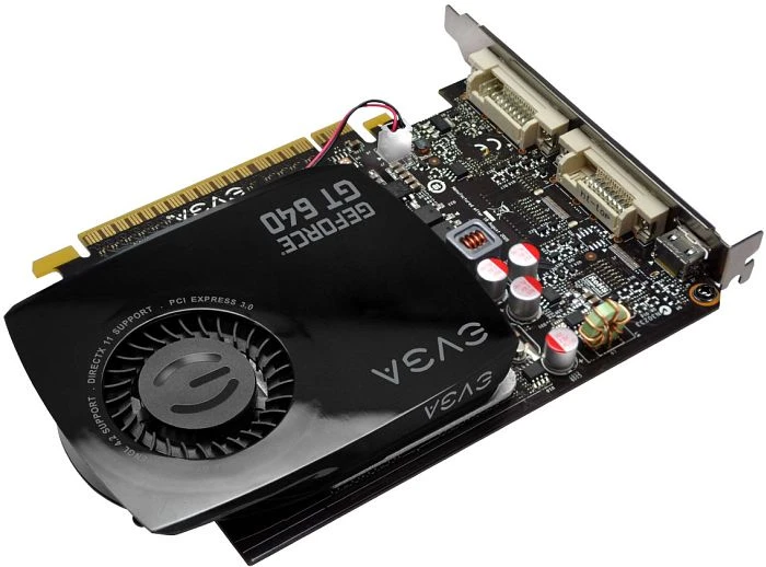 EVGA GeForce GT 640 Single-Slot, 2GB DDR3, 2x DVI, Mini HDMI