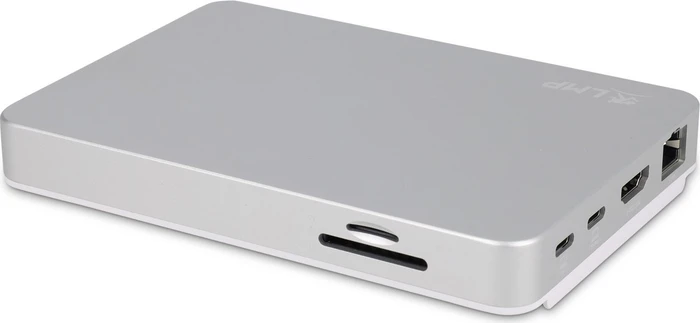 LMP USB-C DuoDock, 9-Port, 2x USB-C 3.0 [Buchse], silber