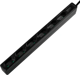 LogiLink Steckdosenleiste, 6-fach, Euro schmal, 1.5m, schwarz