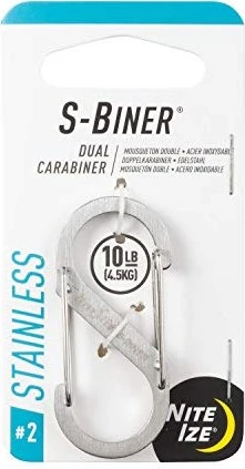 Nite Ize S-Biner Edelstahl Materialkarabiner 49x22mm silber
