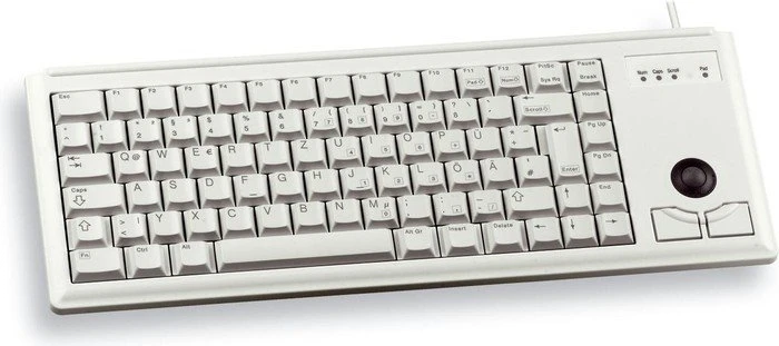 Cherry Compact-Keyboard hellgrau, Cherry ML, PS/2, EU