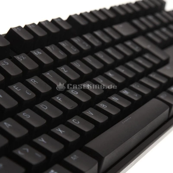 Ducky One PBT, LEDs blau, schwarz, MX BLUE, USB, DE
