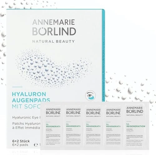 Annemarie Börlind Hyaluron Augenpads mit Sofort-Effekt, 12 Stück
