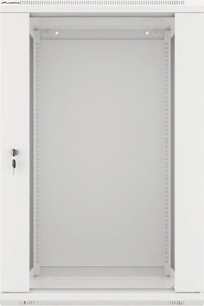 Lanberg WF01 Series 19" Wandschrank 18HE, hängend, Flatpack, Glastür, IP20, RAL 7035, 600mm tief