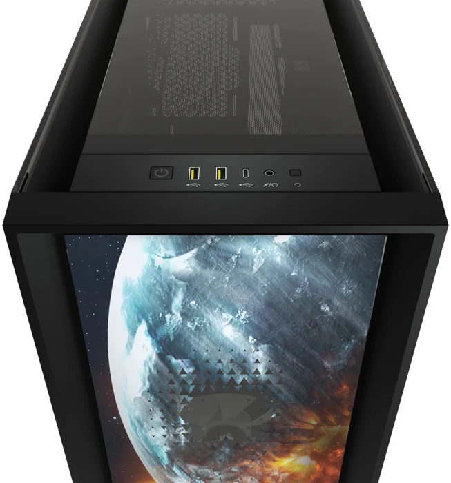 Corsair iCue 5000X RGB Signature Series Planetary, schwarz, Glasfenster