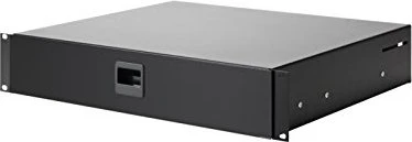 Adam Hall 02 Eco 19" Rackschublade, Stahl, schwarz, 2HE