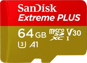 SanDisk Extreme PLUS R100/W90 64GB Kit, UHS-I U3, A1, Class 10