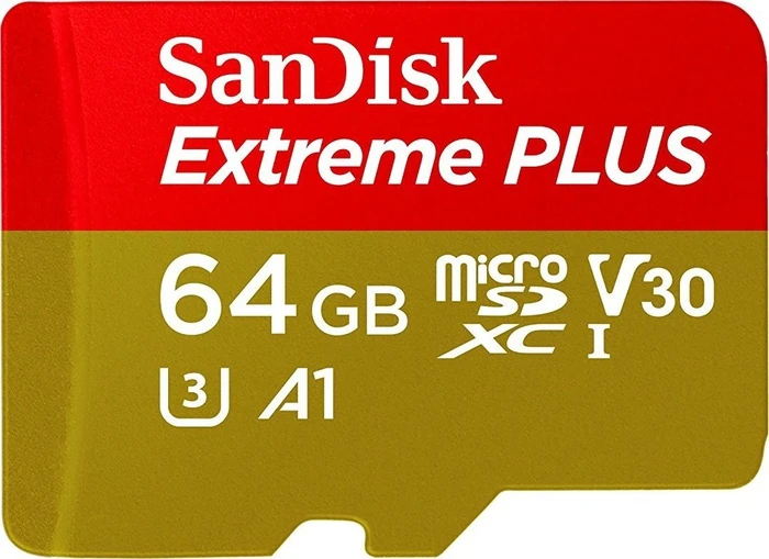 SanDisk Extreme PLUS, microSD UHS-I U3, A1, Rev-BG