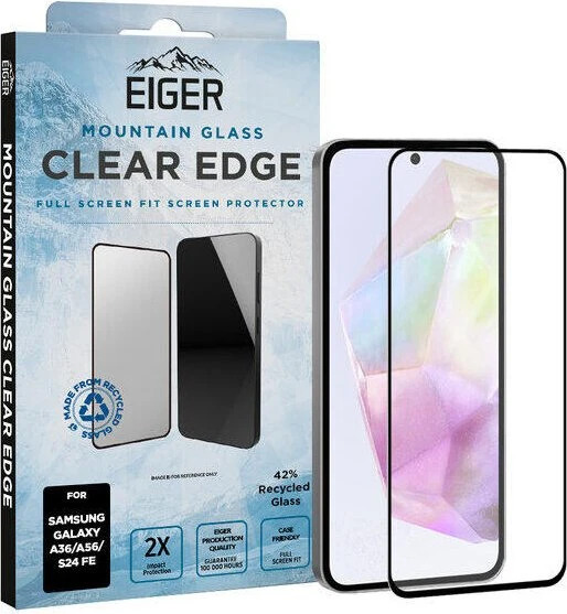 Eiger Mountain Glass Clear Edge für Samsung Galaxy A56/A36
