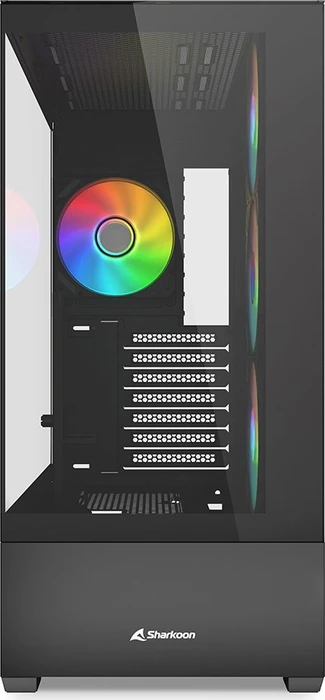 Sharkoon AK6 RGB Black, Glasfenster