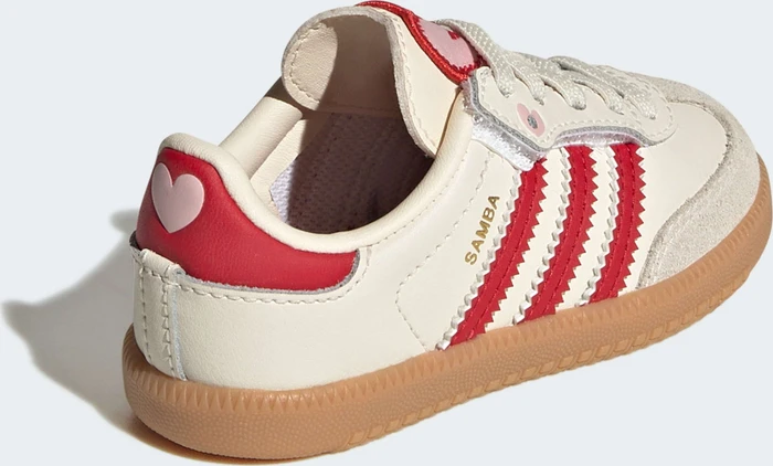 adidas Samba OG Comfort Closure Elastic Lace cream white/better scarlet/gum (Junior)
