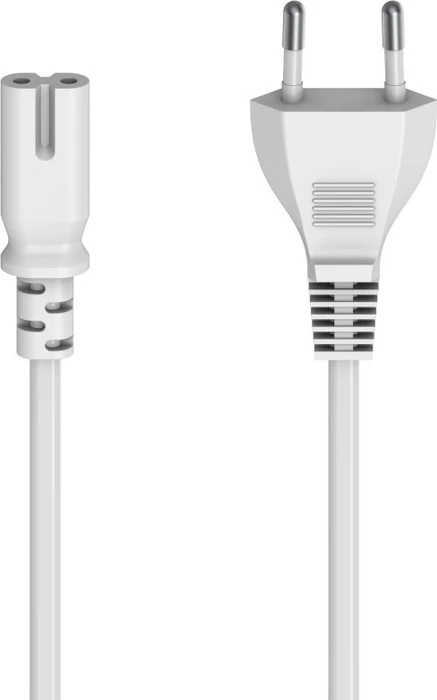 Hama Euro-Netzkabel, 5m weiß