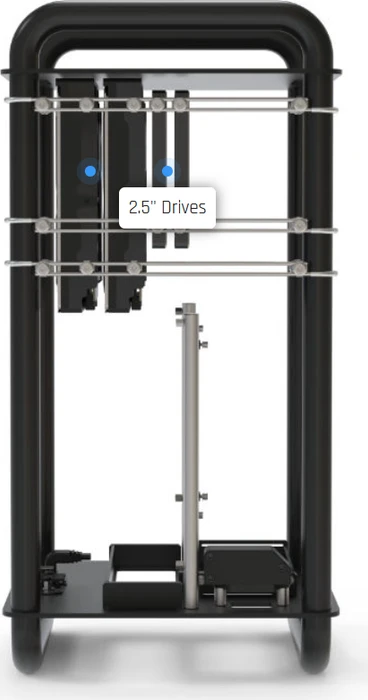 Streacom DA6 XL Open Frame chrom, Mini-ITX