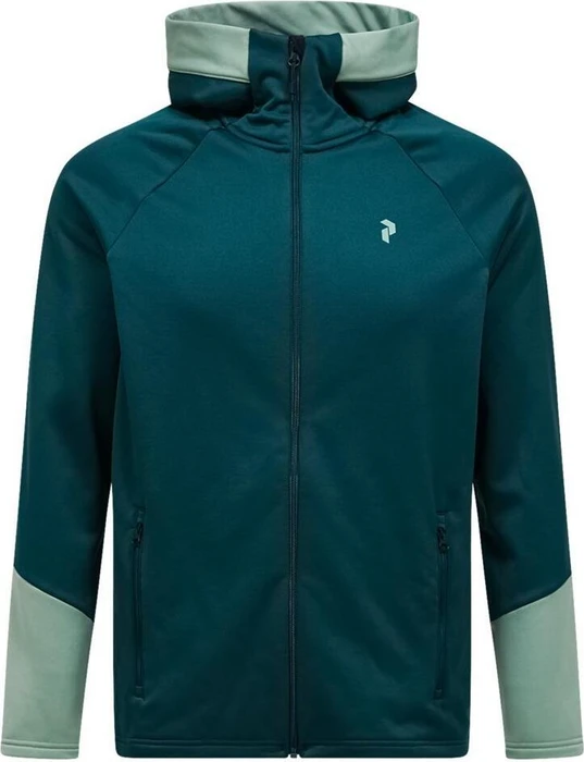 Peak Performance Rider Essentials Midlayer Zip Hood Jacke ponderosa pine/green valley (Herren)