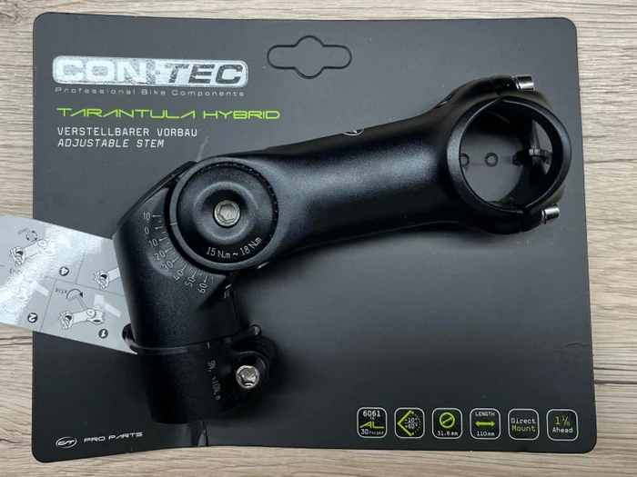 Contec Tarantula Hybrid 31.8mm/1 1/8" Vorbau 110mm schwarz