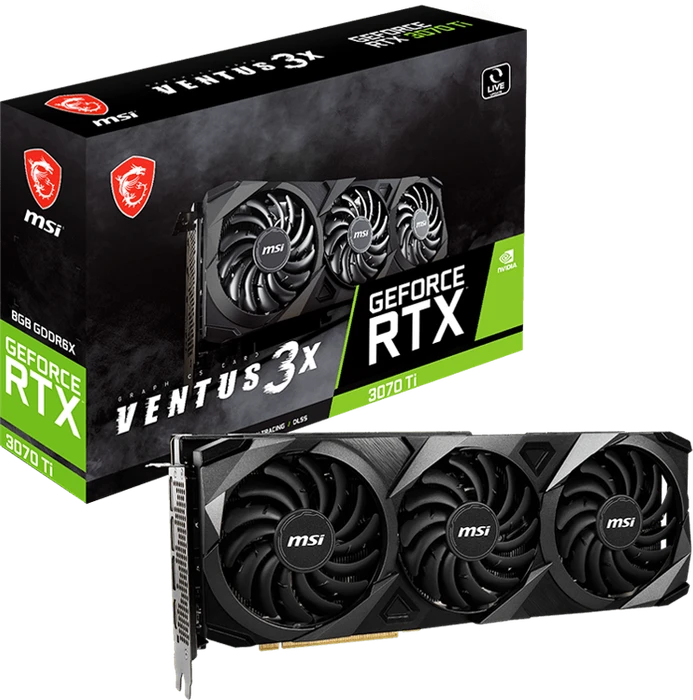 MSI GeForce RTX 3070 Ti Ventus 3X 8G OC, 8GB GDDR6X, HDMI, 3x DP