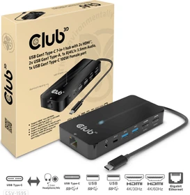 Club 3D 7in1 Hub, USB-C 3.0 [Stecker] (CSV-1595)