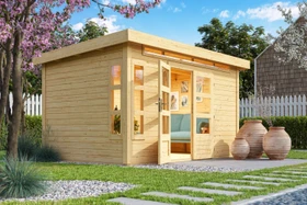 Karibu Kastorf 7 Gartenhaus natur