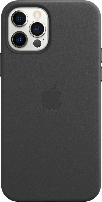 Apple Leder Case mit MagSafe für iPhone 12/12 Pro schwarz
