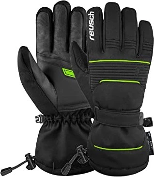 Reusch Crosby R-Tex XT Skihandschuhe black/neon green