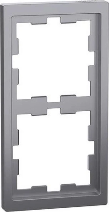 Merten System Design D-Life Rahmen, 2fach, edelstahl