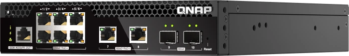 QNAP QSW-M2100R Desktop 2.5G Smart Switch, 8x RJ-45, 2x SFP+, 310W PoE++
