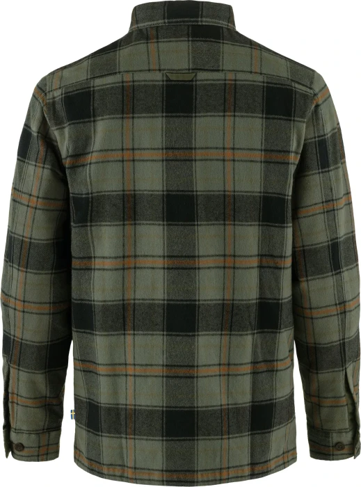 Fjällräven Övik Lite Padded Hemd langarm deep forest/black (Herren)