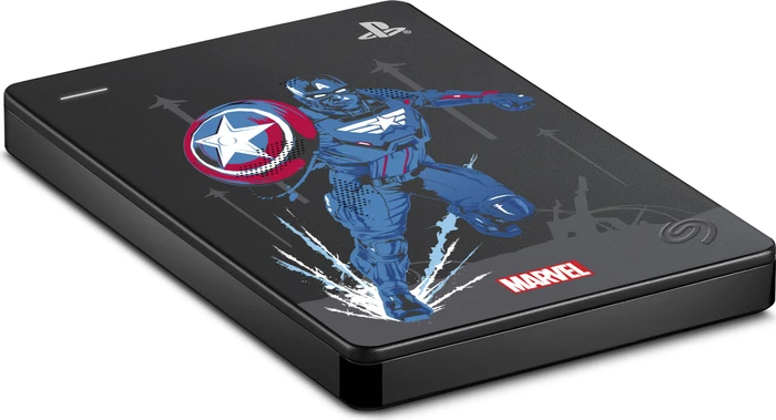 Seagate Game Drive for PlayStation - Marvel Avengers Limited Edition, 2TB, Captain America, USB 3.0 Micro-B