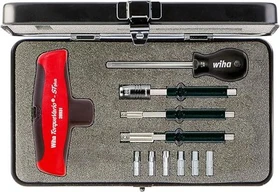 Wiha 2893 S01 TorqueVario-S T-Plus Drehmoment Bitset inkl. Werkzeugbox, 11-tlg.