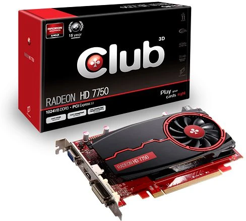 Club 3D Radeon HD 7750, 1GB DDR3, VGA, DVI, HDMI