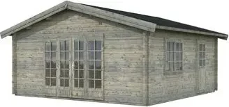 Palmako Irene 27.7m² Gartenhaus grau tauchgrundiert
