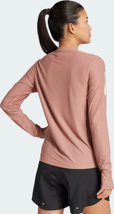 adidas Own The Run Laufshirt langarm warm clay (Damen)
