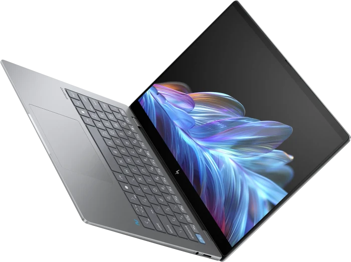 HP OmniBook X AI 14-fe0060ng, Meteor Silver, Snapdragon X Elite - X1E-78-100, 16GB RAM, 1TB SSD, DE