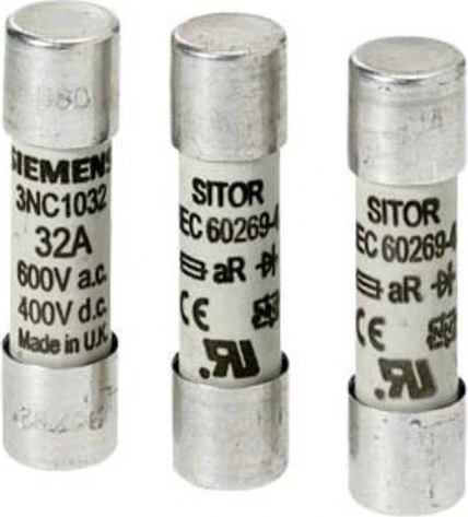 Siemens Zylindersicherungseinsatz 12A 600V 10x38mm