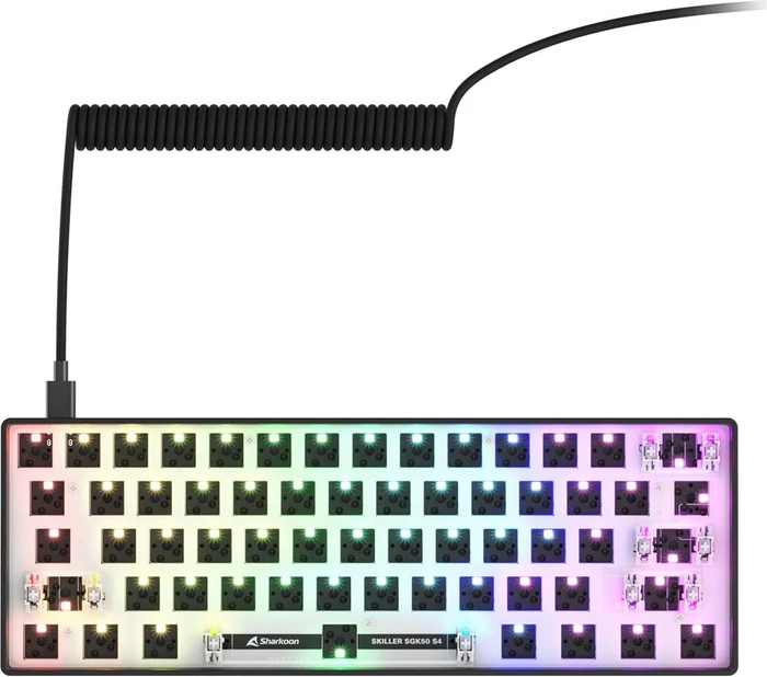 Sharkoon Skiller SGK50 S4 Gen2 Barebone Gaming Tastatur, schwarz, ISO/ANSI