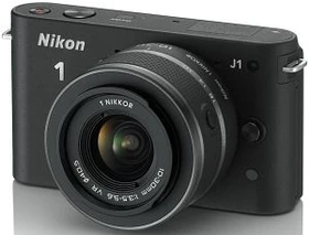 Nikon 1 J1 schwarz mit Objektiv 1 NIKKOR 10-30mm 3.5-5.6 VR