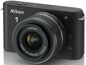 Nikon 1 J1 schwarz mit Objektiv 1 NIKKOR 10-30mm 3.5-5.6 VR