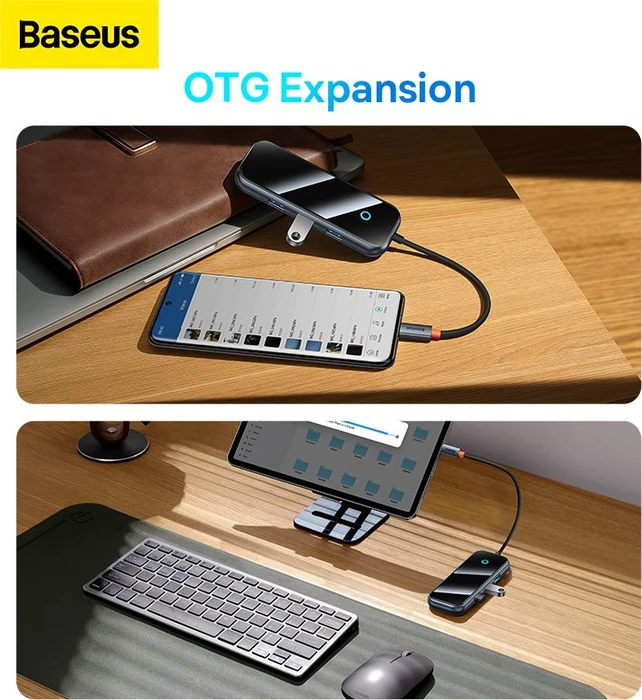 Baseus AcmeJoy 5-in-1 Hub, USB-C 3.0 [Stecker]