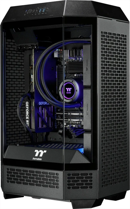 Thermaltake FTW Tower 300, Black, Ryzen 7 5700X3D, 32GB RAM, 1TB SSD, GeForce RTX 4070 SUPER