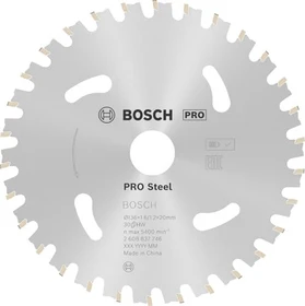Bosch Professional Standard for Steel Kreissägeblatt 30Z, 136x1.2x20mm, 1 Stück