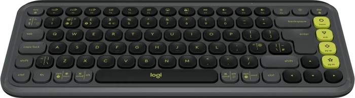 Logitech POP Icon Keys, Graphite & Green, Logi Bolt, USB/Bluetooth, UK