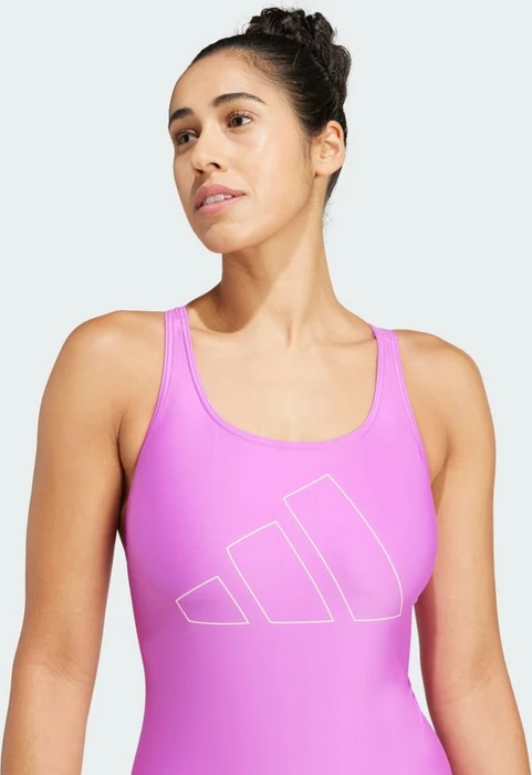 adidas Big Bars Badeanzug purple burst (Damen)