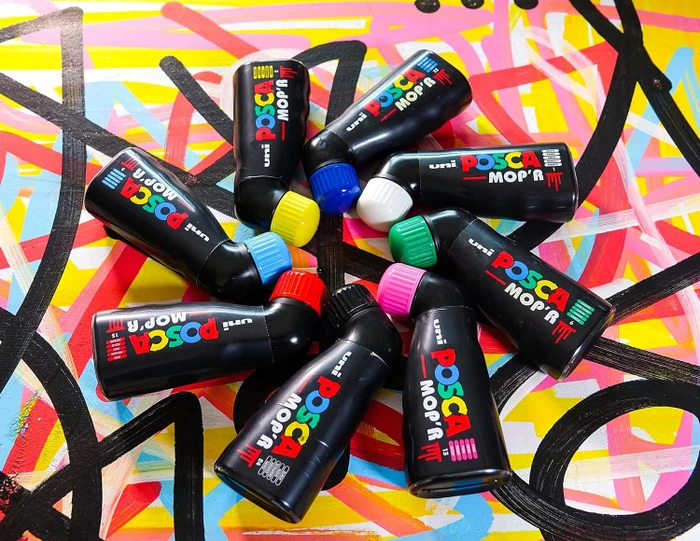 Uni-Ball POSCA MOP'R PCM-22 Acrylmarker hellblau, 4er-Pack